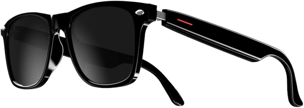 Lunettes Intelligentes 4-en-1 : Caméra HD, Écouteurs Bluetooth, Appareil Photo & IA intégrée